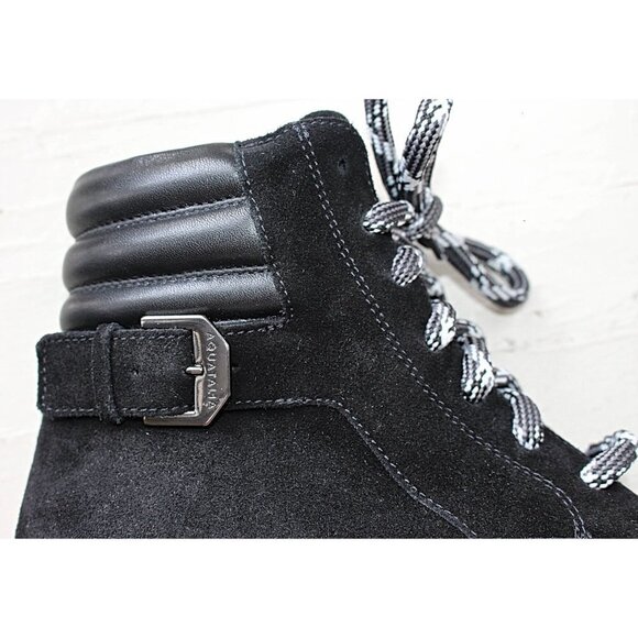 New - Aquatalia Mayra Waterproof Combat Lace Up Boots in Black, size 9.5 - Picture 7 of 12